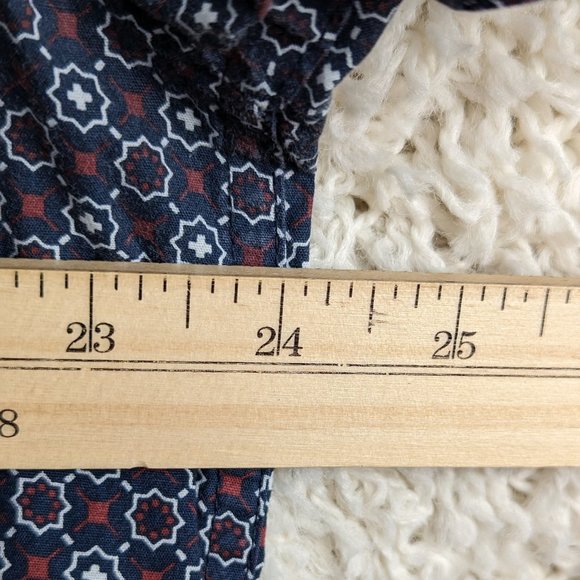 Bruno* Men's Short Sleeve Button Down Straight Hem BOHO Print Shirt~ Size‎ XL - Picture 7 of 11